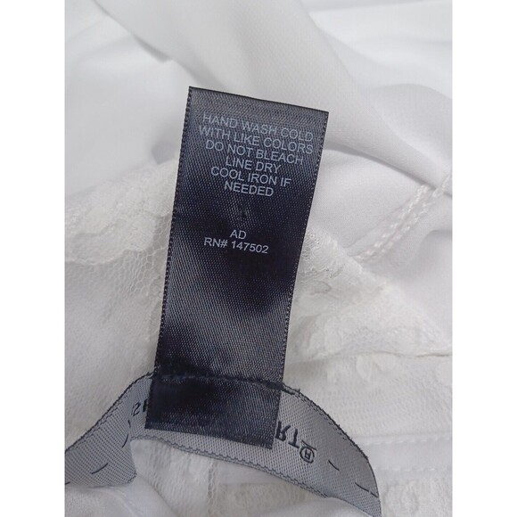 Ashley Stewart White Sleeveless Tie Waist Pleated Wide Leg Jumpsuit 20W Chiffon - Picture 11 of 11